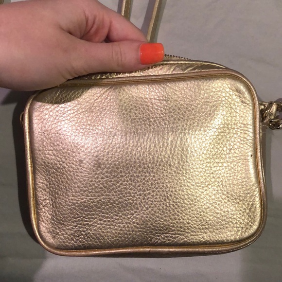 Michael Kors Gold Mini Crossbody - Picture 3 of 5